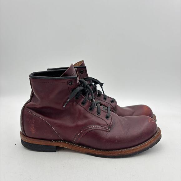 Red Wing 9011 Beckman Heritage Boots Men\'s 10 D Black Cherry Workwear USA main image 11